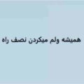 آهنگ همیشه ولم میکردن نصف راه
