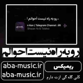 دانلود آهنگ رو به راه نیست احوالم ریمیکس